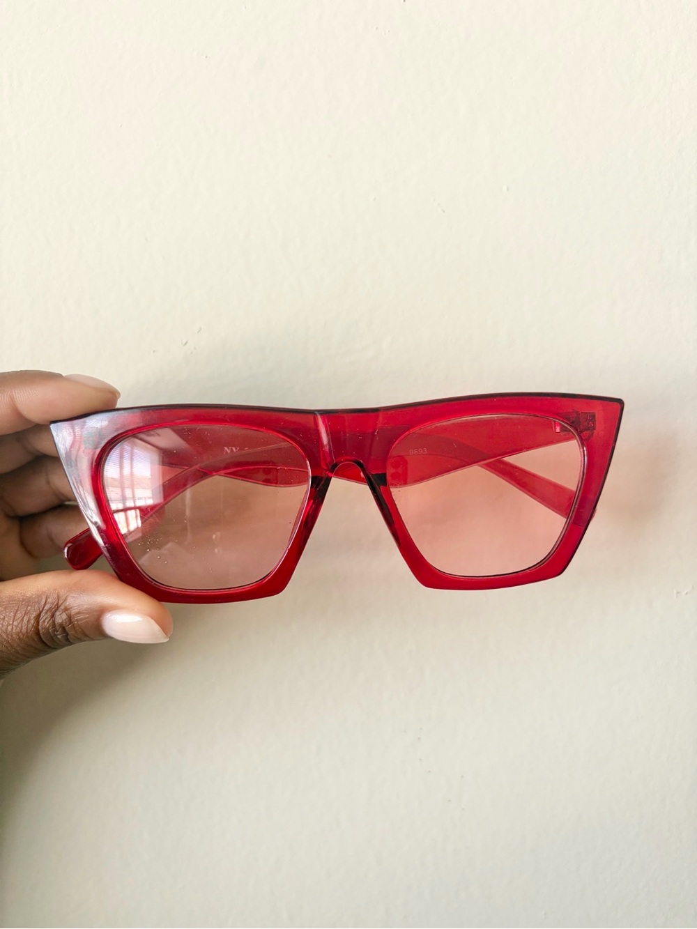 Bold Red Cat-Eye Sunglasses - Women
